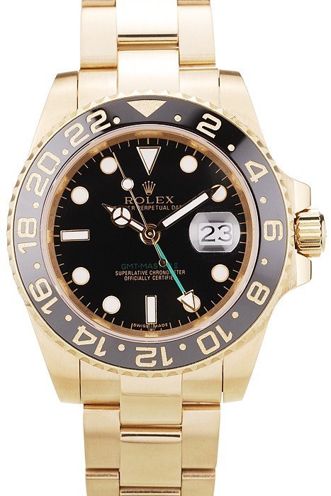 Rolex GMT Master II Black Ceramic Bezel Black Dial 98228